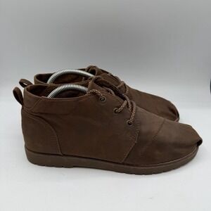 BOBS Skechers Chill Luxe Boots Womens 10 Brown Ankle Chukka Booties Shoes 113354